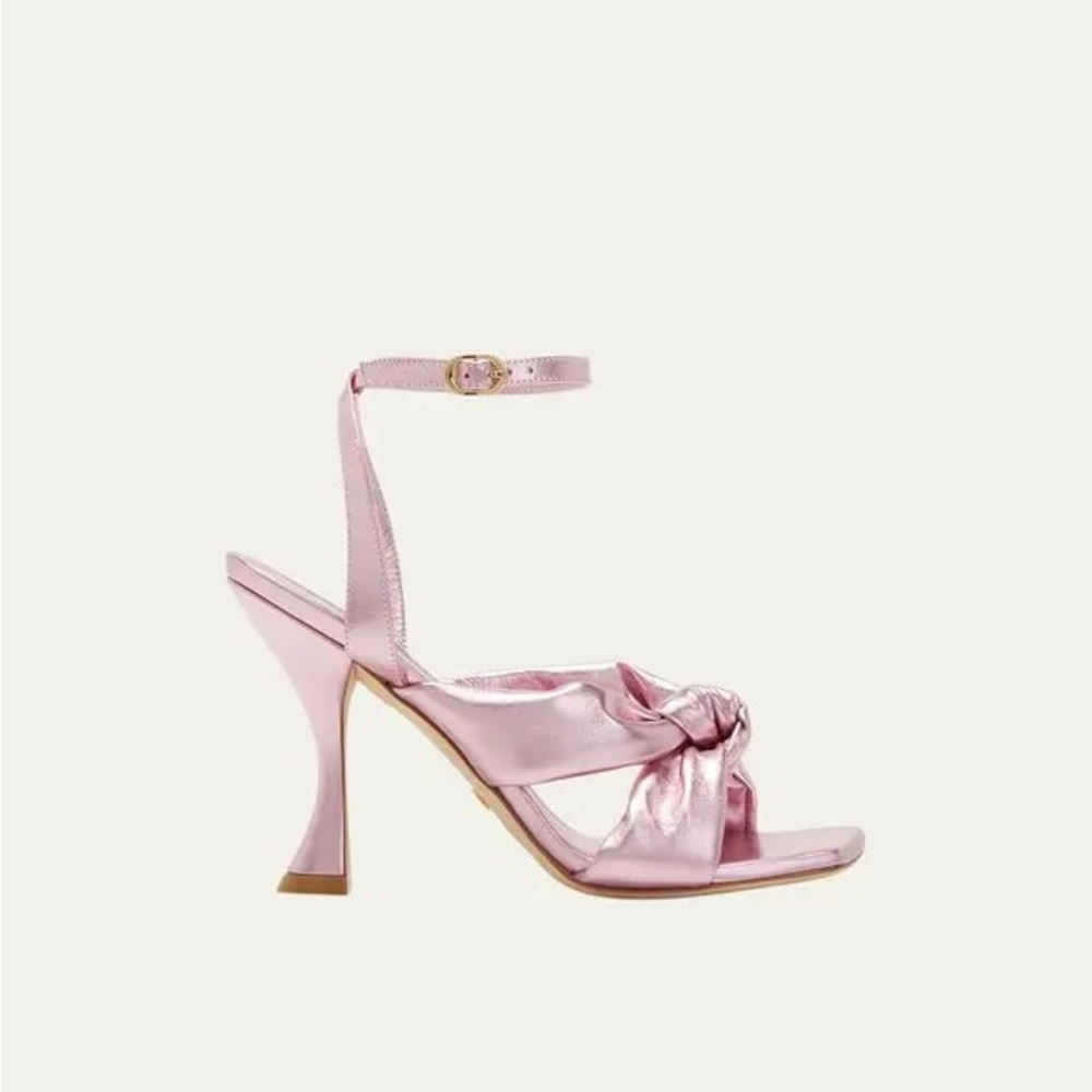 playa ankle strap 100 knot pink metallic 6.5 women